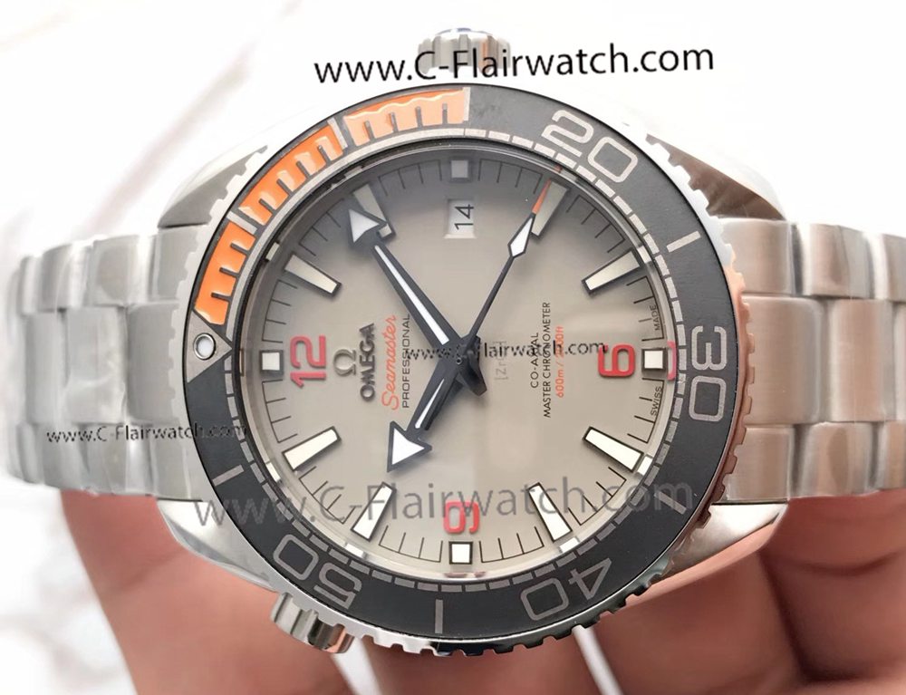 AAA Swiss Replica Omega Seamaster 8900 Grey Dial Watch 43.5mm